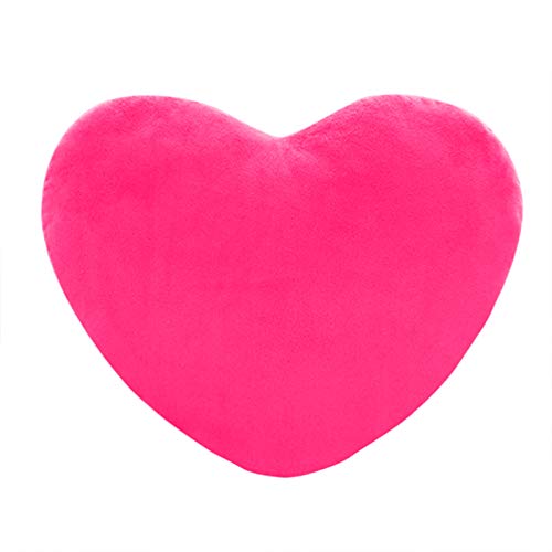 PYUIYY Herzkissen Flauschiger weicher Plüsch-Kissen in Herz-Form Home Decor Dekorative Dekokissen Geschenk Superweicher Gemütliche für Sofa Schlafzimmer Kinderzimmer(C Pink,30cm) von PYUIYY