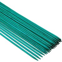 50 Stück 38 cm Bambus-Pflanzstäbe Grün, Pflanzenstäbe Blumenstützstab, Orchideenstab Pflanzenstäbe mit 50 Pflanzenbindern zur Unterstützung von von PYYGY