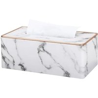 Marmor-Taschentuchbox mit goldenem Rand, Serviettenhalter für den Schreibtisch, Toilettenpapierhalter, geschützte Hülle für den Schreibtisch, von PYYGY