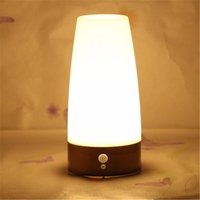 PIR-Montionssensor-LED-Tischlampe, Nachttisch-Nachtlicht, 3 Modi, Schreibtischlampe, moderne Nachttischlampe, Nachtlicht für Schlafzimmer, von PYYGY