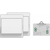 Selbstversorgender Funkschalter, kabellose Fernbedienung für Lichter und Elektrogeräte, wasserdicht und sicher, kann direkt installiert werden (1 bis Selbstversorgender Funkschalter, kabellose Fernbedienung für Lichter und Elektrogeräte, wasserdicht und sicher, kann direkt installiert werden (1 bis von PYYGY