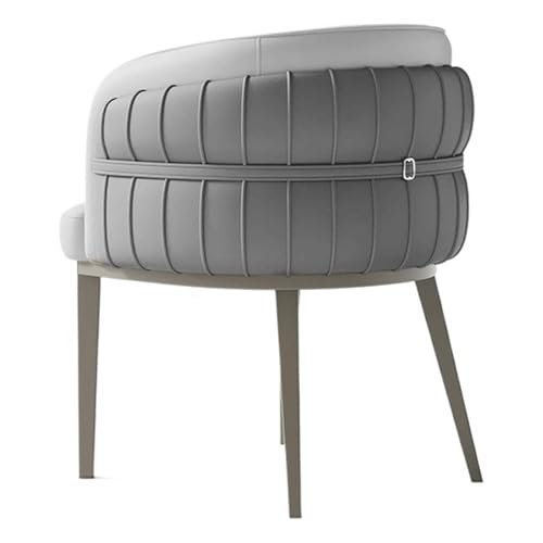 PZEOB Gepolsterte Esszimmerstühle Mid-Century Modern Esszimmerstühle mit Beinen aus Kohlenstoffstahl Küchenstühle Ergonomische Küchentischstühle(Gris) von PZEOB