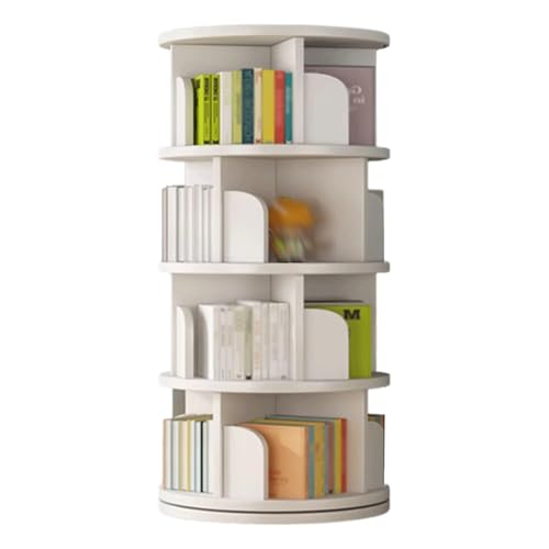 PZEOB Standbuchhandel 5 -Tier -kreisförmige Display -Lagerregal mit Schalldämpfer 360 ° rotierend von PZEOB