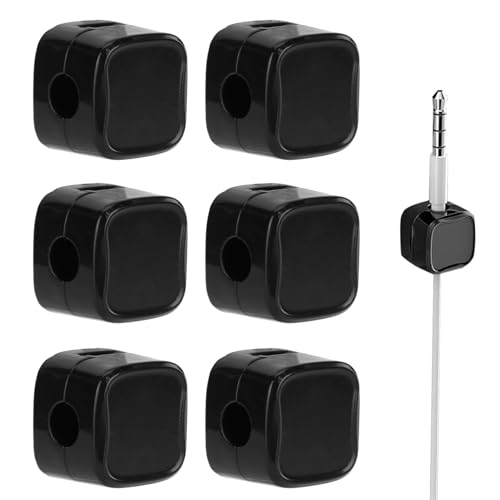 6 Stück Kabelhalter, Kabelhalter Selbstklebend mit 7.5mm Kabelkanal, Magnetischer Kabel Organizer, Kabelhalter Schreibtisch Ist für Datenkabel von PZJFH