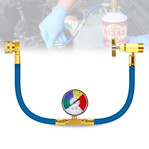 Kältemittel R134A Füllschlauch, Klimaanlagen-Kältemittel-Füllschlauch Mit Manometer R134A Auto-Klimaanlagen-Gasfüllset Zum Befüllen Von Klimaanlagen-Kältemittel von PZJFH