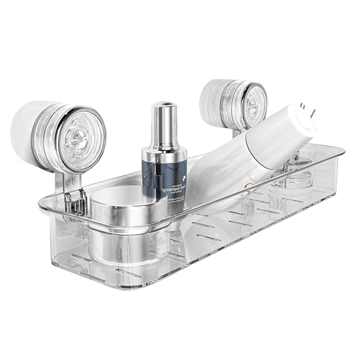 PZJFH Duschablage Saugnapf, Duschablage Ohne Bohren, Duschkorb Saugnapf ist Einfach Installieren und Verwendung Abnehmbar, Duschablage mit Saugnapf erfordert kein Bohren, geeignet für Bad und Küche von PZJFH