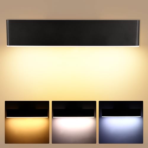 PZJFH LED Spiegelleuchte Bad, Moderne Schwenkbar 360° LED Wandleuchte Innen, Wandleuchte Badezimmer 3 Farbtemperaturen, LED Spiegelleuchte für Schminktisch Schlafzimmer Korridor Wohnzimmer von PZJFH