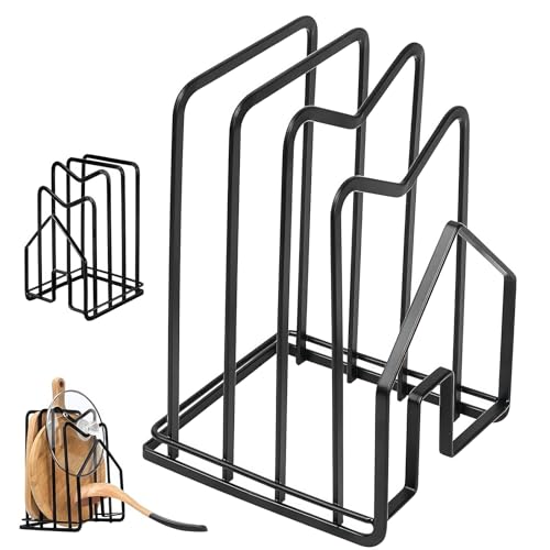 PZJFH Schwarzes,Stabiles Schneidebrettgestell Mit Mehrschichtigem Design Für Platzsparende,Saubere Aufbewahrung,Rostbeständig,Ideal Für Einfache Und Ordentliche Organisation Ihrer Schneidebretter PZJFH Schwarzes,Stabiles Schneidebrettgestell Mit Mehrschichtigem Design Für Platzsparende,Saubere Aufbewahrung,Rostbeständig,Ideal Für Einfache Und Ordentliche Organisation Ihrer Schneidebretter von PZJFH