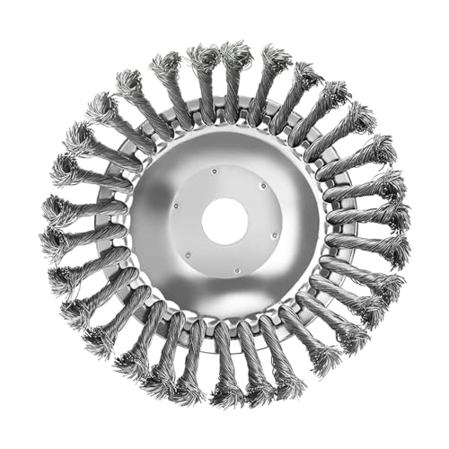 PZJFH Unkrautbürste Freischneider, Rasentrimmer mit Unkrautbürste, 200x25mm StahlbüRste Drahtbürste Winkelschleifer Freischneider Zubehör für Effektive Moosentfernung und Unkraut von PZJFH