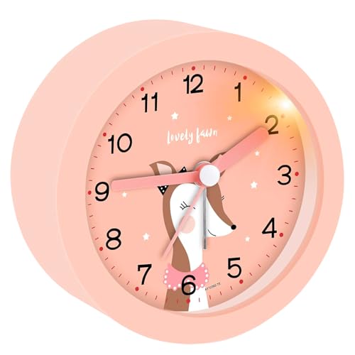 PZJFH Wecker Kinder Analog Ohne Ticken,Wecker Kinder Nachttisch Schlafzimmer Kinderwecker Mit Nachtlicht,Leiser Tragbarer Lernwecker Für MäDchen Jungen PZJFH Wecker Kinder Analog Ohne Ticken,Wecker Kinder Nachttisch Schlafzimmer Kinderwecker Mit Nachtlicht,Leiser Tragbarer Lernwecker Für MäDchen Jungen von PZJFH