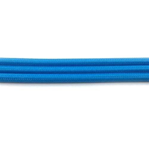 Cable eléctrico trenzado Geflochtenes Kabel, 5,5–5,8 mm, mehrfarbig, mehrere Größen(Blue,5meter) von PZOFERLIN