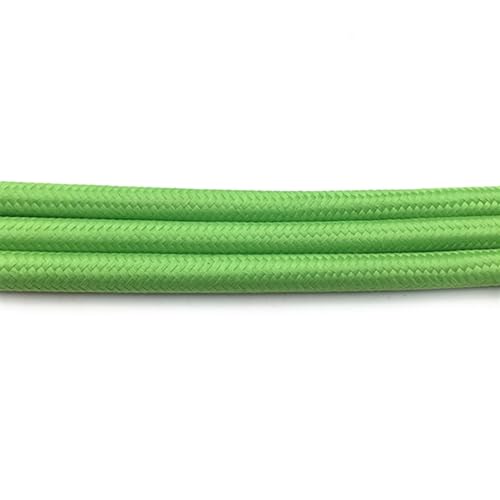 Cable eléctrico trenzado Geflochtenes Kabel, 5,5–5,8 mm, mehrfarbig, mehrere Größen(Green,10meter) von PZOFERLIN
