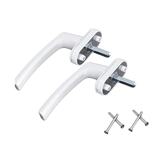 PZOFERLIN Aluminium-Fenstergriffe 2 window handles, 43 mm hole spacing casement window lock plastic window handle von PZOFERLIN
