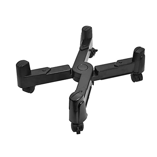 PZOFERLIN Computer-Gehäuseständer mit 4 rollenden Rollen Desktop-Computer-Rack, einstellbare Größe, Home-CPU-Halter, Rollenschiebe(A) von PZOFERLIN