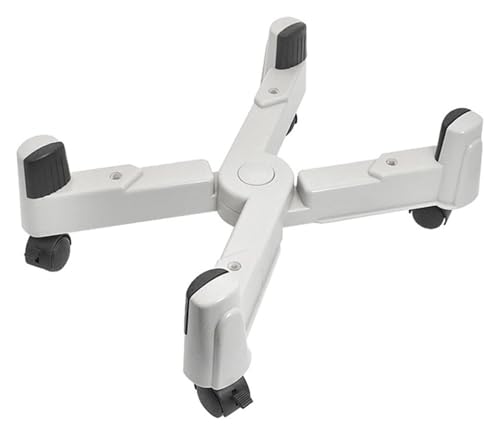 PZOFERLIN Computer-Gehäuseständer mit 4 rollenden Rollen Desktop-Computer-Rack, einstellbare Größe, Home-CPU-Halter, Rollenschiebe(B) von PZOFERLIN
