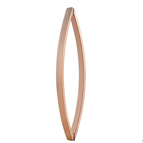 PZOFERLIN Dusch-Doppeltürgriff Edelstahl-Schiebetürgriff aus for Scheunentore, Rücken an Rücken, mehrfarbig(Rose Gold) von PZOFERLIN