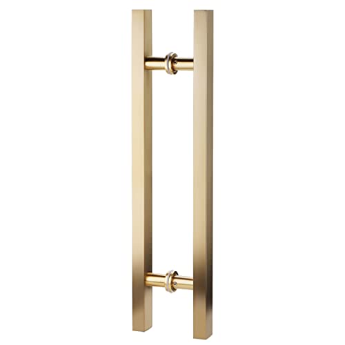 PZOFERLIN Dusch-Doppeltürgriff Haltegriff for Schiebetüren aus Edelstahl in H-Form, mehrfarbig, mehrere Größen, 2 Stück(D,60cm) von PZOFERLIN
