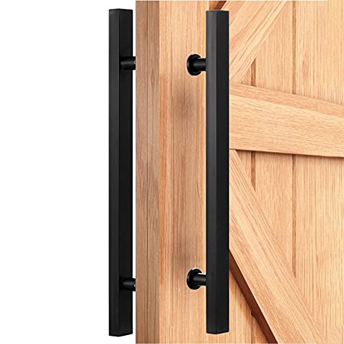 PZOFERLIN Dusch-Doppeltürgriff Schiebetürgriff aus Edelstahl for Holz- und Glastüren, mehrfarbig, 50–150 cm(Matte Black,80cm) von PZOFERLIN