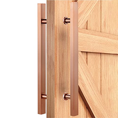 PZOFERLIN Dusch-Doppeltürgriff Schiebetürgriff aus Edelstahl for Holz- und Glastüren, mehrfarbig, 50–150 cm(Rose D,50cm) von PZOFERLIN