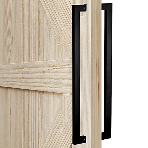 PZOFERLIN Dusch-Doppeltürgriff Türgriff aus Edelstahl for Türen und Schränke, mehrfarbig, mehrere Größen(Matte Black,80cm) von PZOFERLIN