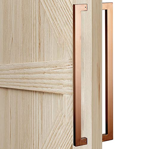PZOFERLIN Dusch-Doppeltürgriff Türgriff aus Edelstahl for Türen und Schränke, mehrfarbig, mehrere Größen(Rose D,80cm) von PZOFERLIN