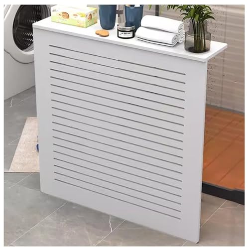PZOFERLIN Heizkörperabdeckung Heating Cabinet Radiator Cover Grill Storage Shelf White Multiple Sizes(L40*H75*T20cm) von PZOFERLIN