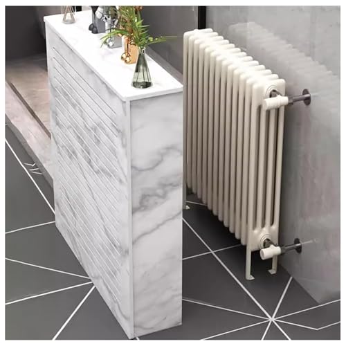 PZOFERLIN Heizkörperabdeckung MDF Radiator Cover Storage Shelf with Ventilation L(70-90) xH(70-90) xT(20-25) cm(L70*H80*T20cm) von PZOFERLIN