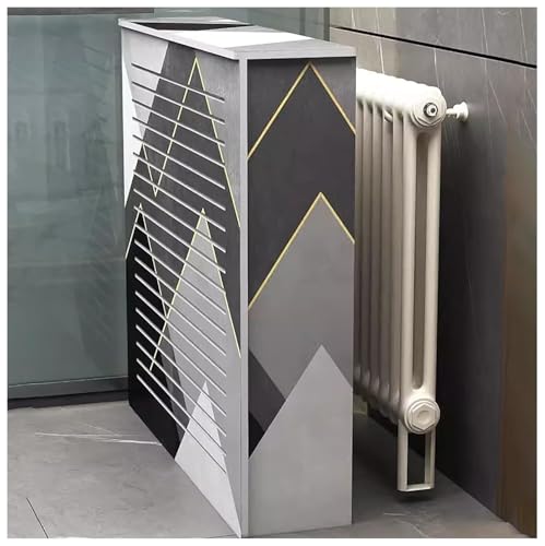 PZOFERLIN Heizkörperabdeckung Radiator Cover Louvered Grille Multiple Ventilation Holes Various Sizes(L70*H70*T25cm) von PZOFERLIN