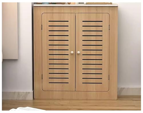 PZOFERLIN Heizkörperabdeckung aus Faserplatten Heating Cabinet Shelf Radiator Cover MDF Louvered Grill Mortise and Tenon Structure Multiple Sizes(L80*H80*T25cm) von PZOFERLIN