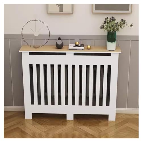 PZOFERLIN Heizkörperabdeckung aus Faserplatten Heating Cabinet Storage Shelf Radiator Cover Bathroom Floor Cabinet Multiple Sizes(L80*H90*T25cm) von PZOFERLIN