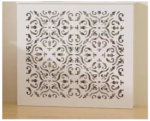 PZOFERLIN Heizkörperabdeckung aus Faserplatten MDF Radiator Cover Louvered Grill Shelf Cabinet Heating Storage Multiple Sizes(L50*H70*T20cm) von PZOFERLIN
