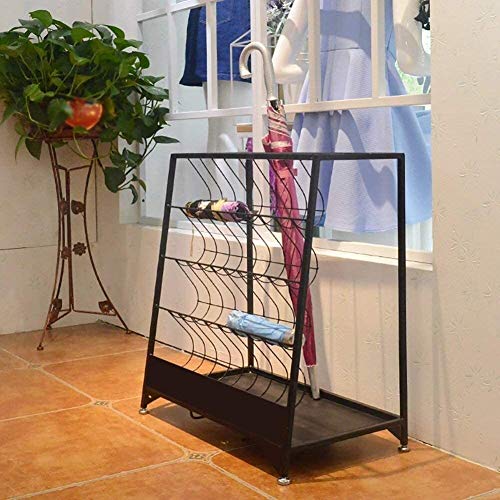 PZOFERLIN Regenschirmständer für den gewerblichen Gebrauch Eisen-Regenschirm-Garderobenständer for Stöcke und Stöcke, for Zuhause, Hotel, Büro, 60 x 36 x 67 cm(#1) von PZOFERLIN