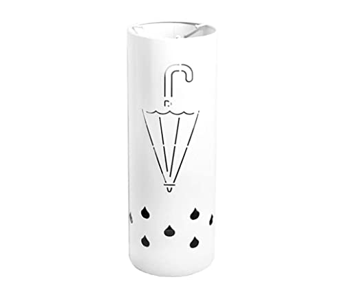 PZOFERLIN Regenschirmständer für den gewerblichen Gebrauch Regenschirmständer Halter Rack Eimer for Home Flur Eingangsbereich Büro Multicolor(A White) von PZOFERLIN