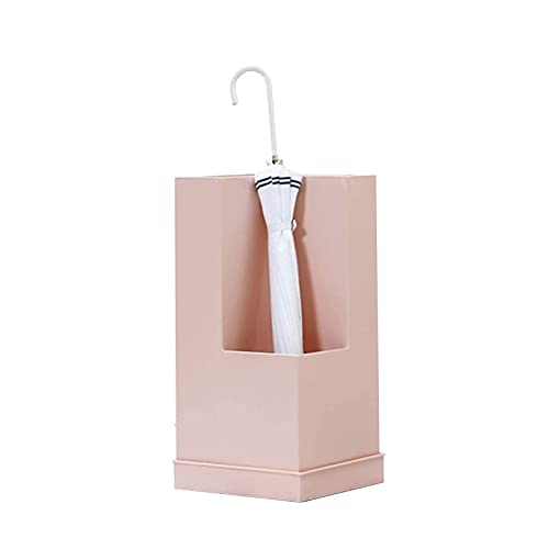 PZOFERLIN Regenschirmständer für den gewerblichen Gebrauch Schirmständer, wasserdicht, rostfrei, Metall, große Kapazität, mit Abtropfschale, Mehrfarbig(Pink) von PZOFERLIN