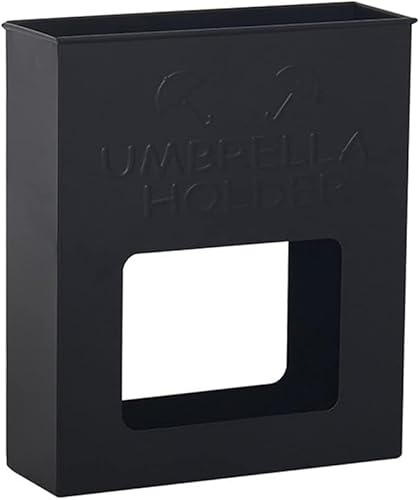PZOFERLIN Regenschirmständer für den gewerblichen Gebrauch Schirmständer aus Eisen, Organizer mit Tablett for Zuhause und Büro, Eingangsbereich, Mehrfarbig(Black) von PZOFERLIN