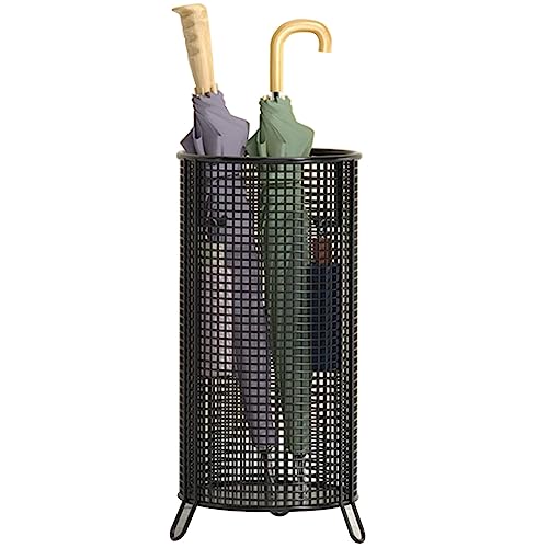 PZOFERLIN Regenschirmständer für den gewerblichen Gebrauch Schirmständer mit Haken for Regenschirme, Spazierstöcke, Mehrfarbig, mehrere Größen(Black,26 * 26 * 55cm) von PZOFERLIN