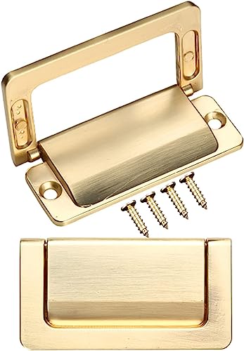 PZOFERLIN Schrank- und Schubladengriffe 2er-Pack Schrank- und Schubladengriffe aus Zinklegierung, mehrfarbig(Gold) von PZOFERLIN