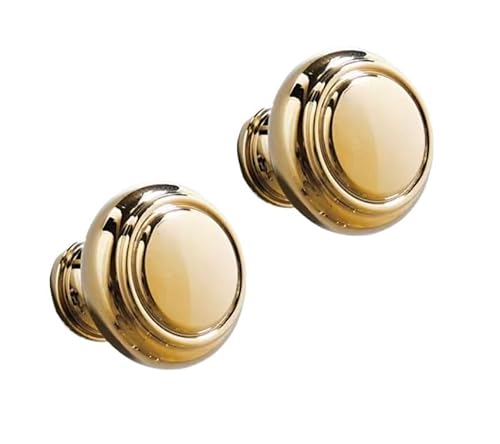 PZOFERLIN Schrank- und Schubladengriffe Messing-Schrankgriffe, 2er-Pack, Gold, mehrere Größen(Single hole) von PZOFERLIN