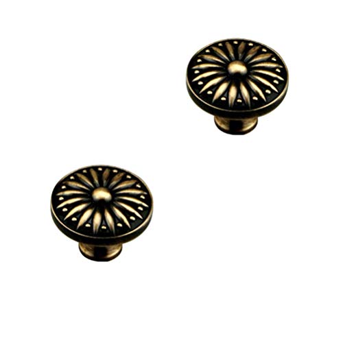 PZOFERLIN Schrank- und Schubladengriffe Schrankknöpfe, mehrfarbig, mehrere Größen, 2er-Pack(Ancient A,3.6x2.8cm) von PZOFERLIN