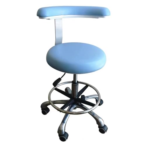 PZOFERLIN Stühle Medizinische Hocker Dental Medical Salon Hocker mit Armlehne Rückenlehne Drehbarer Höhenverstellbarer Sattel(D3) von PZOFERLIN