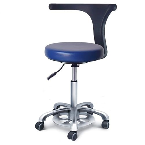 PZOFERLIN Stühle Medizinische Hocker Zahnarzthelfer-Hocker, höhenverstellbar, PU-Leder, drehbar, 200 kg Tragkraft, medizinischer Salonstuhl(C1) von PZOFERLIN