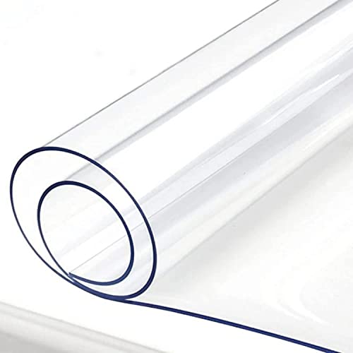 PZOFERLIN Transparenter Kunststoffteppich Bodenschutz for Teppiche aus transparentem PVC und Vinyl, rutschfest, 1,5 mm dick, mehrere Größen(100x600cm/3.28x19.7ft) von PZOFERLIN