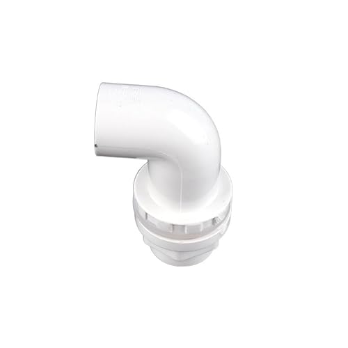Rohrbogen-Adapter PVC 90 Grad Winkelstück Mehrere Größen Multicolor for Fisch Tank Wasser Rohr(White,Inner Dia 40mm) von PZOFERLIN