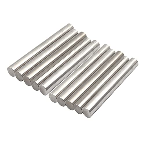 Rundstahl Stange Edelstahl 304 Massive Rundstäbe, 10 Stück, 10–18 mm Durchmesser x 10 cm Länge, silberfarben(18Mm*10Cm) von PZOFERLIN