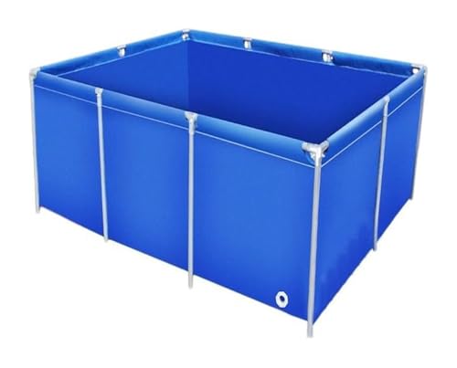 Segeltuch-Wasserspeicher Leinwand Fischteich Wasser Lagerung Plane Mit DrainValve Multicolor Mehrere Größen(Blue,6.6x4.9ft(2x1.5m)) von PZOFERLIN