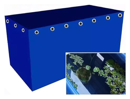 Segeltuch-Wasserspeicher Segeltuch-Wasser-Speicher-Behälter-Fischteich-Auskleidung mit Abfluss-Anschluss 0.5mm blauen Mehrfachgrößen(1x1.7x0.5m) von PZOFERLIN