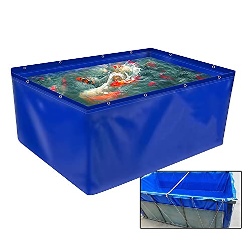 Segeltuch-Wasserspeicher Wasserspeichertank PVC-Segeltuch 0,45 mm Blau Mehrere Größen(4x1x1M) von PZOFERLIN