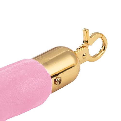 Seilbarrieren Absperrseil Pfosten Crowd Control Mehrfarbig 0,6-3M(Pink,3M) von PZOFERLIN