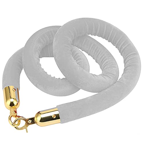 Seilbarrieren Absperrseil aus Samt mit goldenem Haken, Edelstahl, mehrfarbig, 0,6–3m(Color 9,0.9M) von PZOFERLIN