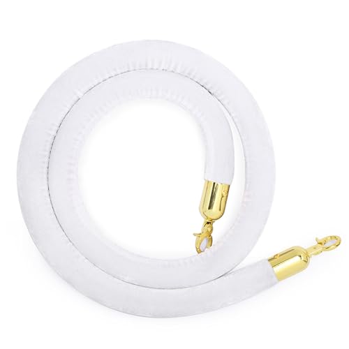 Seilbarrieren Absperrseil zur Kontrolle von Menschenmengen, 1,26 Zoll Durchmesser, 5 Fuß, mit Haken, mehrere Größen(D Hook,1Pc) von PZOFERLIN